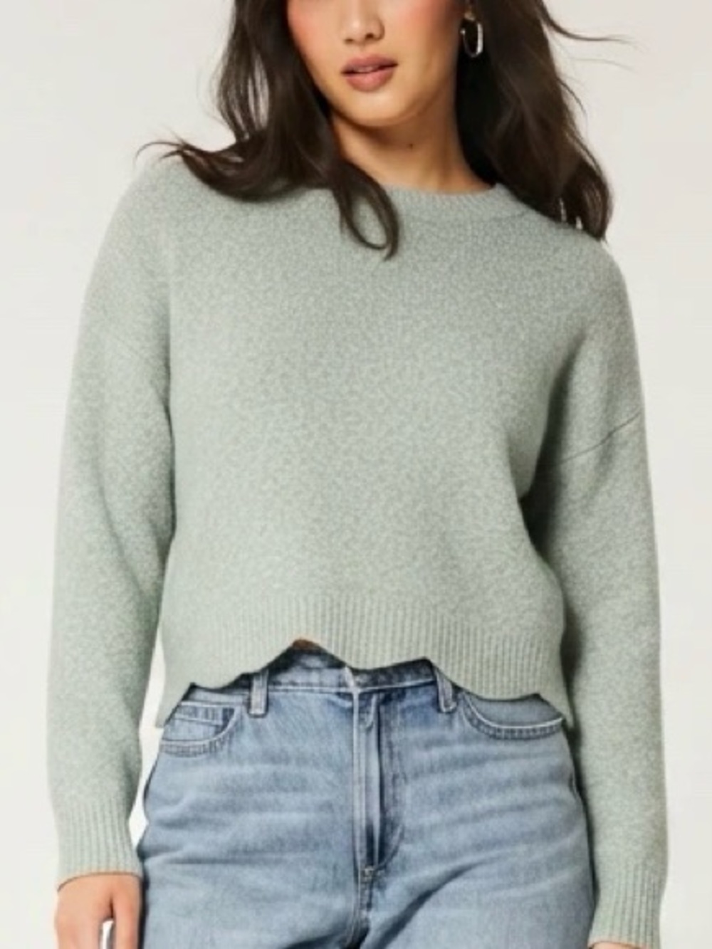 Alya  Blue Green Knit Sweater